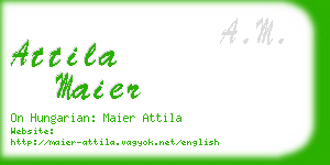 attila maier business card